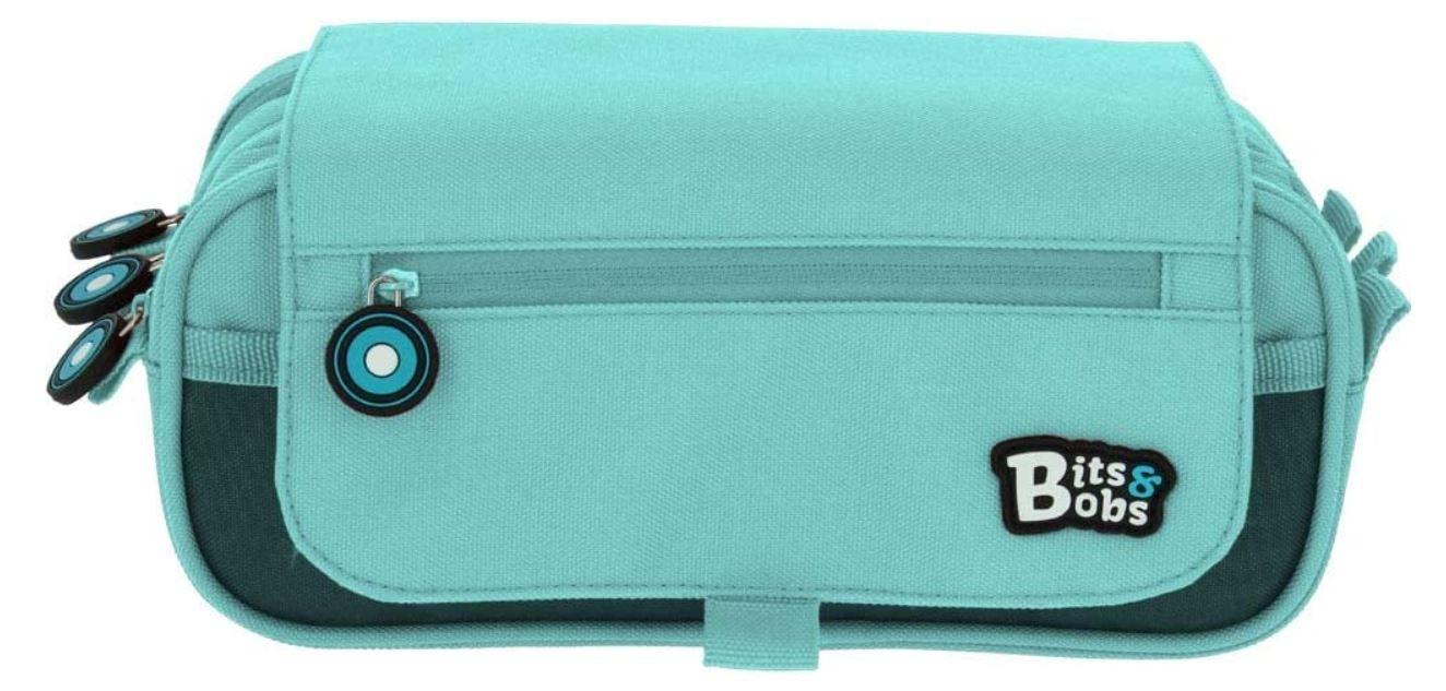 ESTUCHE PORTATODO TRIPLE BITS&BOBS AZUL CLARO