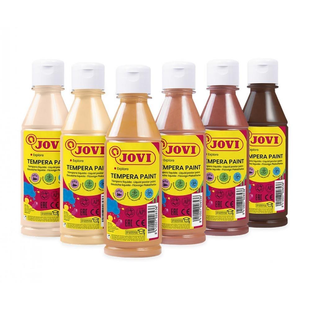 TEMPERA JOVI 250ML 6 COLORES TONOS PIEL
