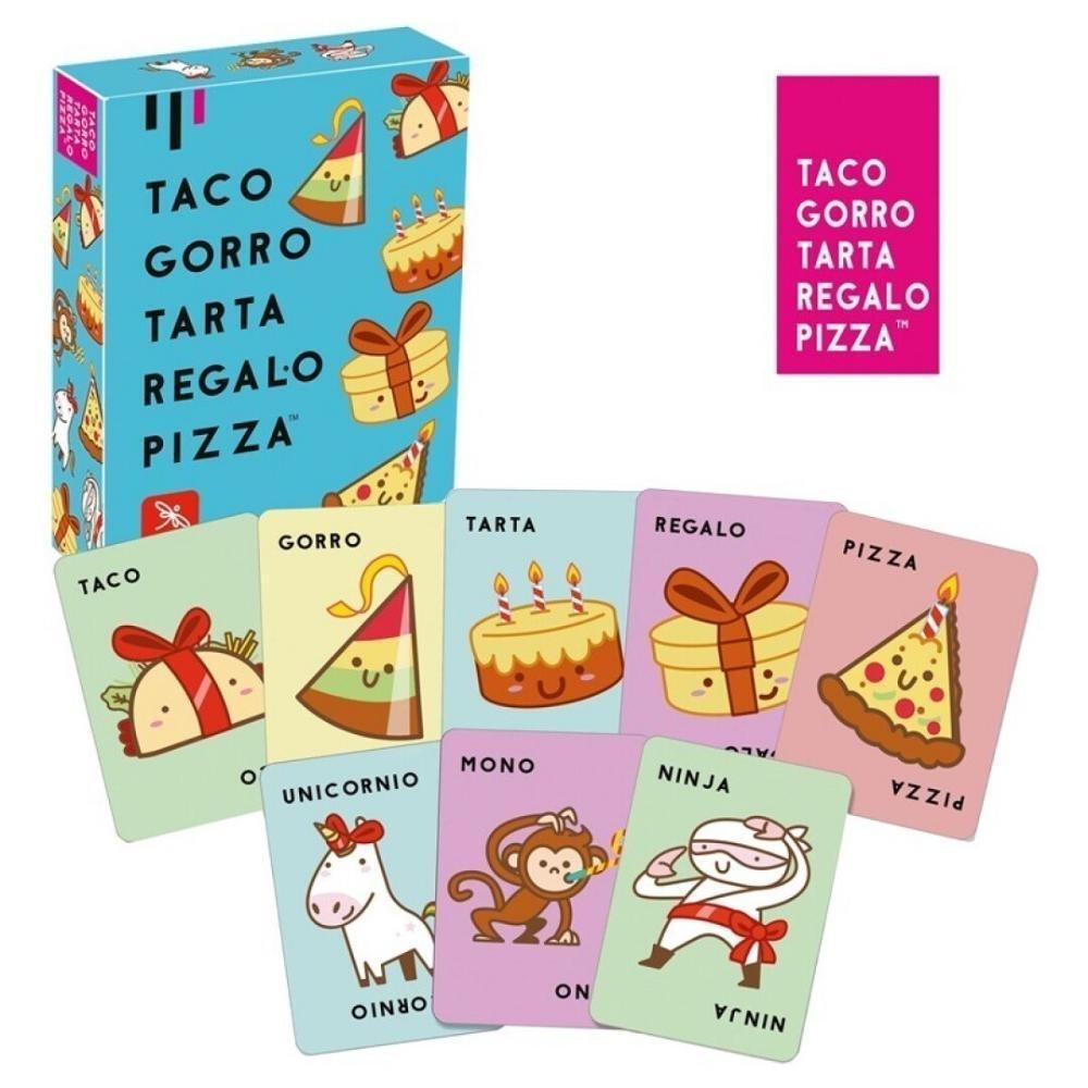 JUEGO TACO, GORRO, TARTA, REGALO, PIZZA LUDILO
