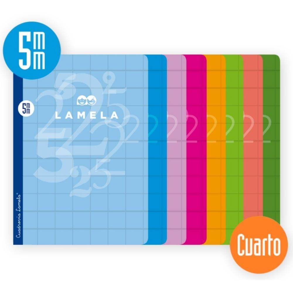 LIBRETA LAMELA 5X5 CUADROVIA  A5 50H 5X5 CUADROVIA