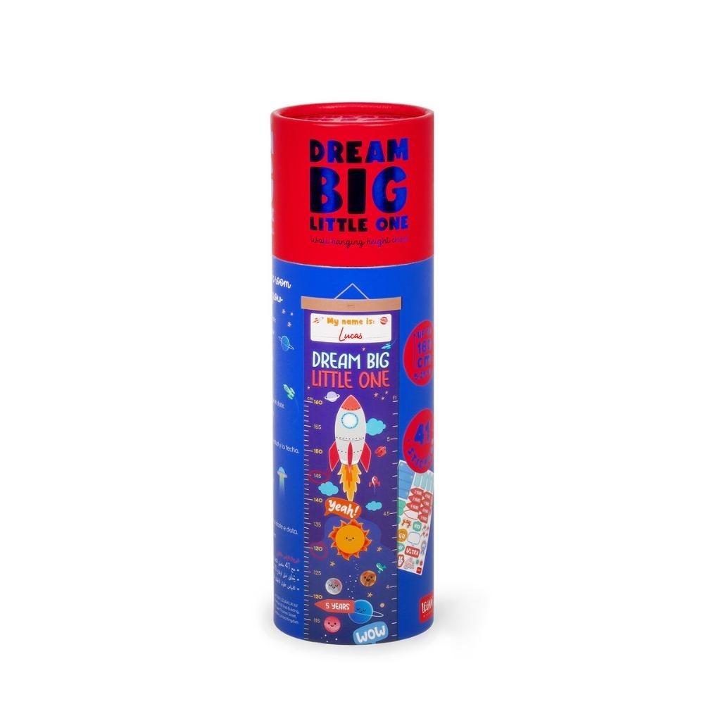 TABLA DE ALTURA PARA COLGAR EN LA PARED - DREAM BIG, LITTLE ONE - SPACE LEGAMI