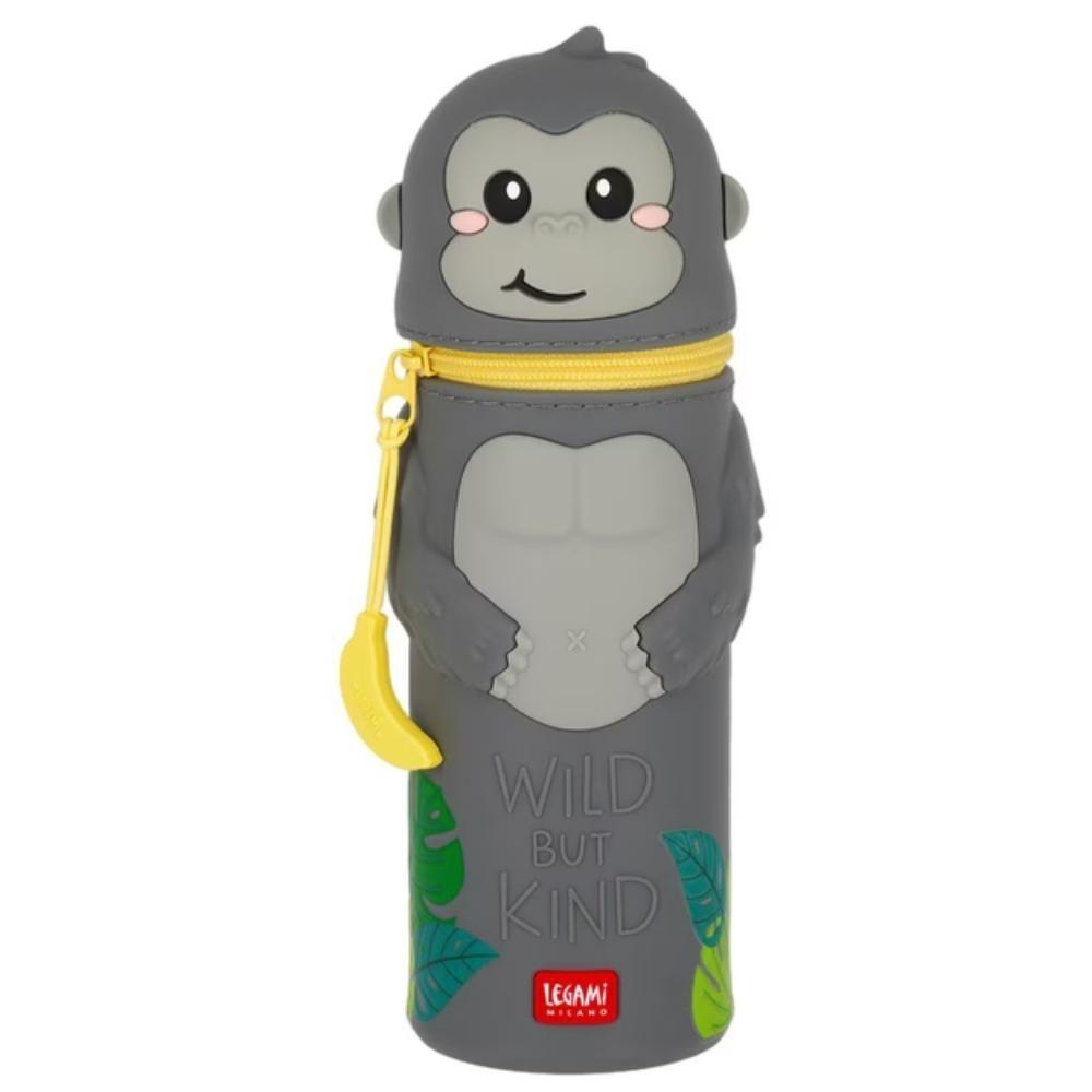 ESTUCHE DE SILICONA 2 EN 1 - KAWAII - GORILA LEGAMI