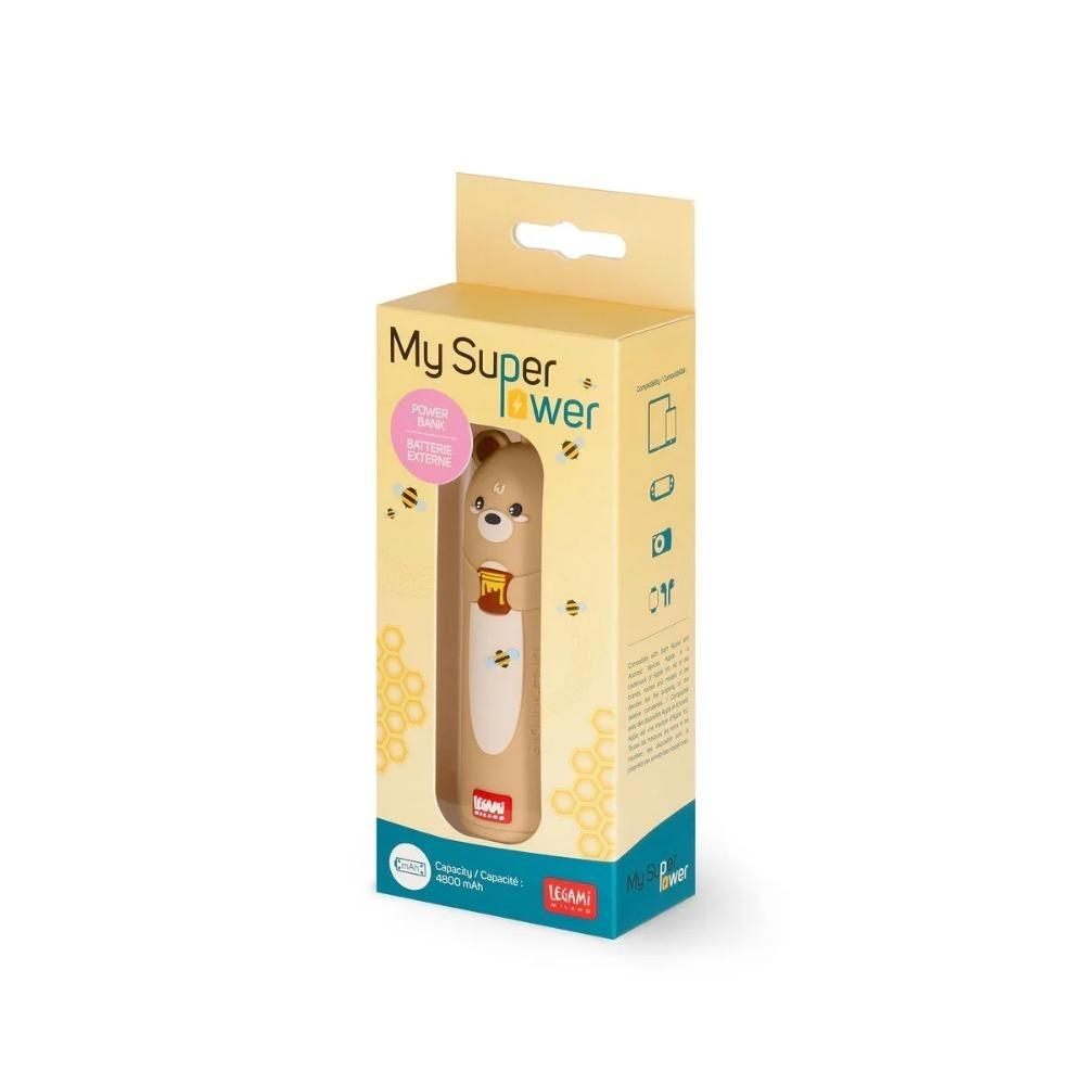 POWER BANK - MY SUPER POWER 4800 mAh - TEDDY BEAR LEGAMI