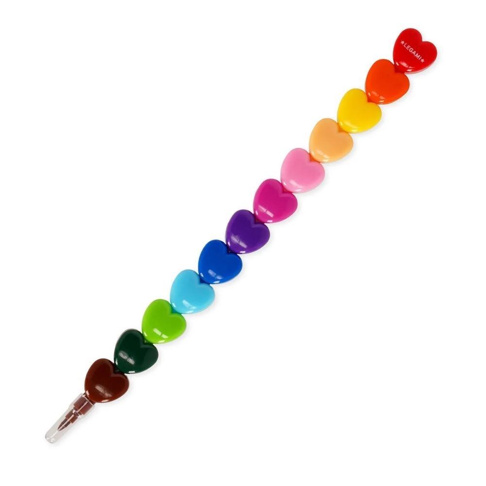 12 CRAYONES APILABLES - DREAM IN COLOUR - HEART LEGAMI