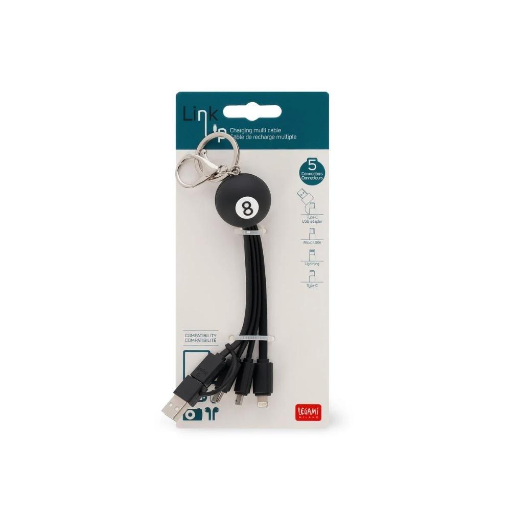 CABLE MULTI DE CARGA - LINK UP - LEGAMI DE BOLA 8