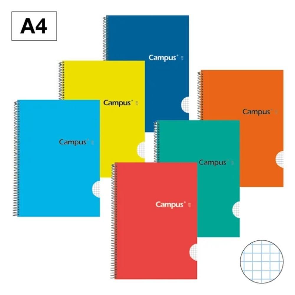 BLOC CAMPUS A4 TAPA DURA 80H 70gr CUADROS 3X3