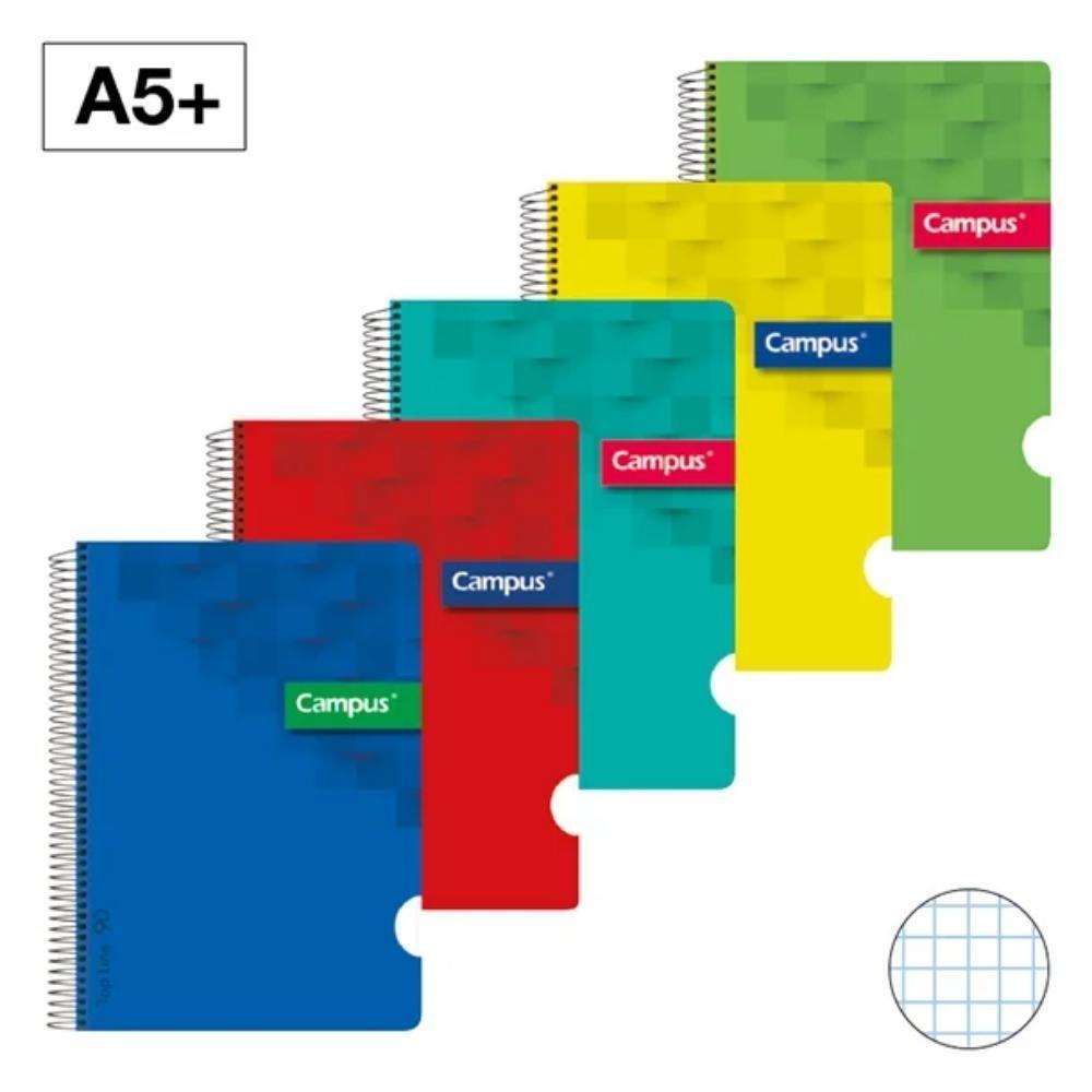 BLOC CAMPUS A5+ TAPA PLASTICO 80H 90gr 1 RAYA HORIZONTAL