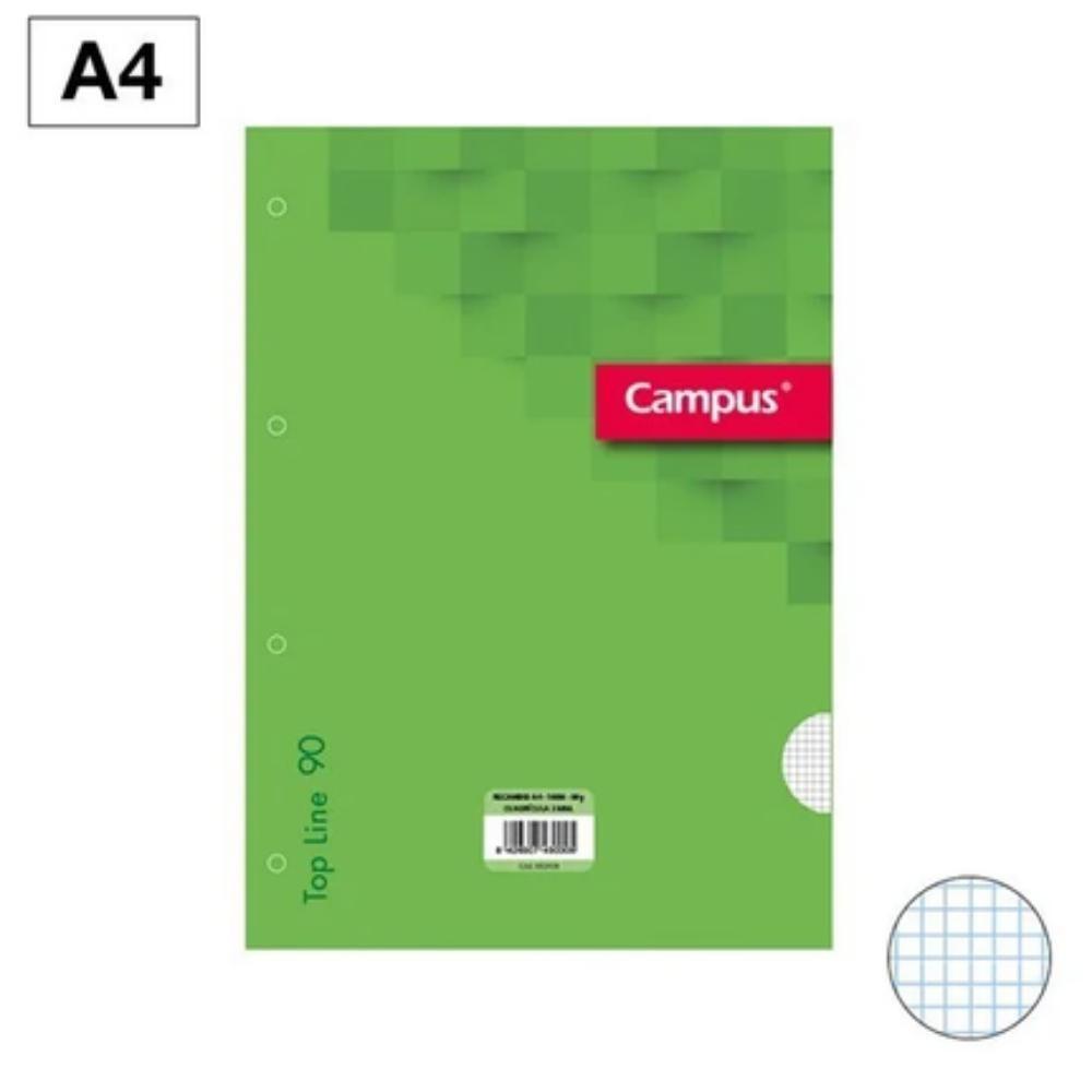 RECAMBIO CAMPUS A4 100H CUADRO 3X3  4T 90gr