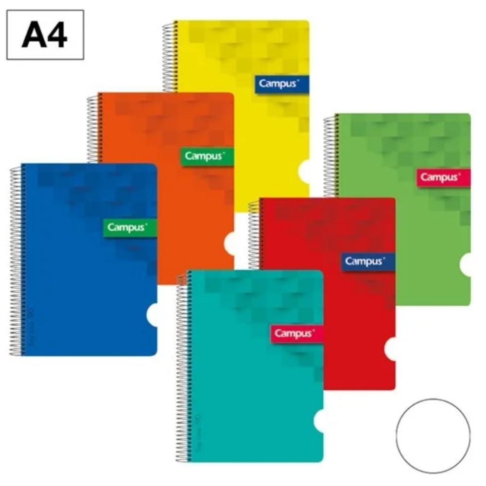 BLOC CAMPUS A4 TAPA PLASTICO 80H 90gr LISO