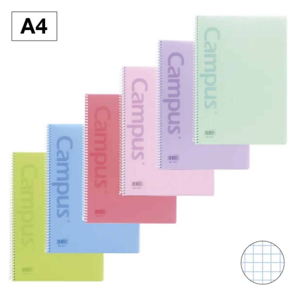 BLOCK CAMPUS A4 TAPA PLASTICA 90GR 80 HOJAS 4X4