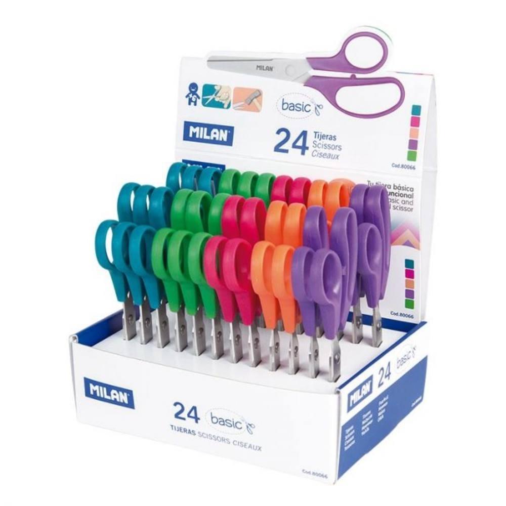 TIJERA ESCOLAR MILAN 13CM SURTIDAS