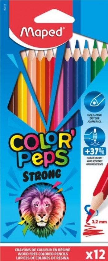 LAPICES COLOR PEPS STRONG MAPED