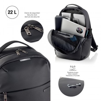 MOCHILA GRANDE NEGRA BAG TO WORK