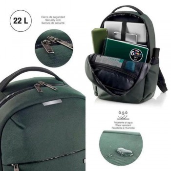 MOCHILA GRANDE VERDE BAG TO WORK