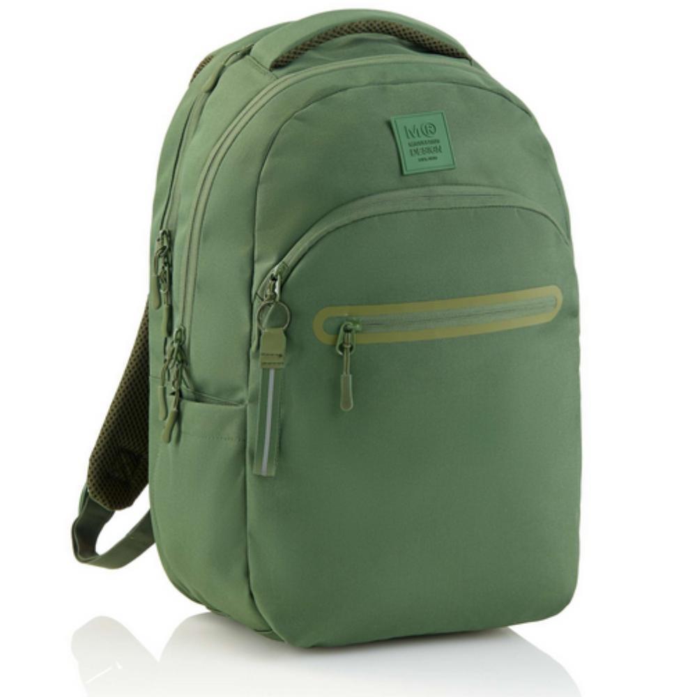 MOCHILA MIQUELRIUS TRIPLE OSLO RECICLADO RAW VERDE