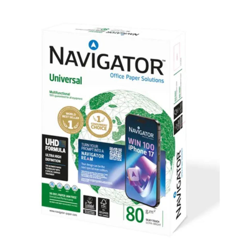 PAPEL NAVIGATOR FOLIOS  A4 80g UNIVERSAL