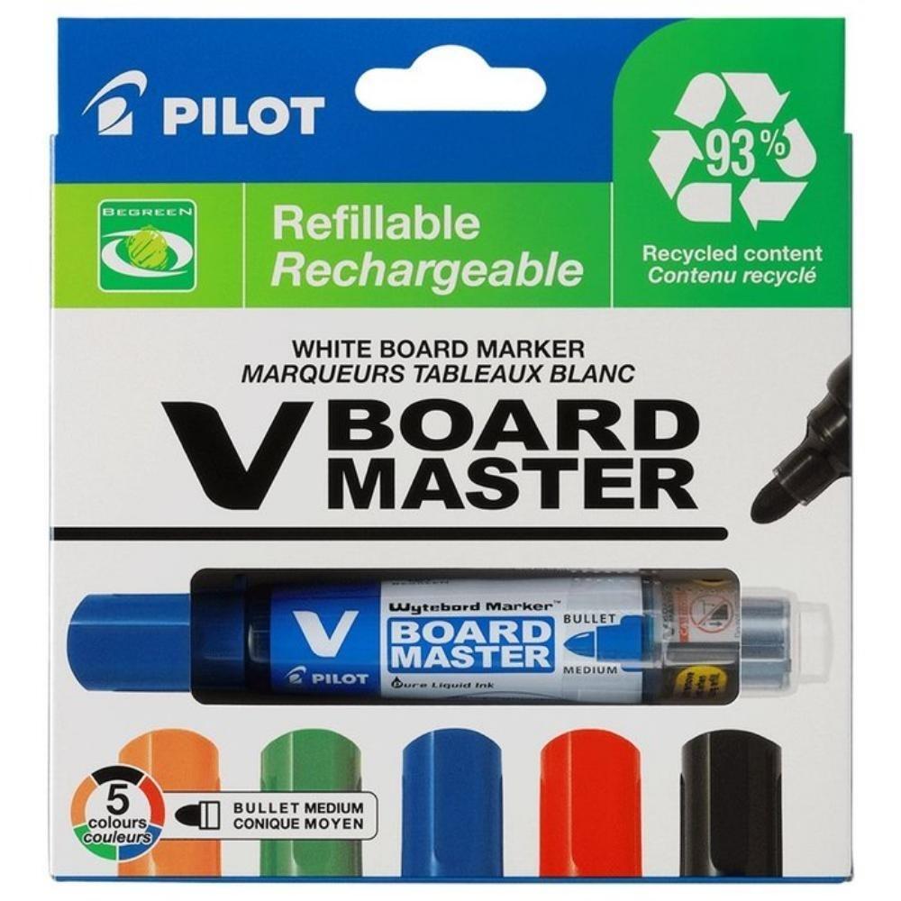 SET ROTULADOR PIZARRA PILOT 5 COLORES