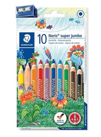LAPICES STAEDTLER SUPER JUMBO 10 COLORES