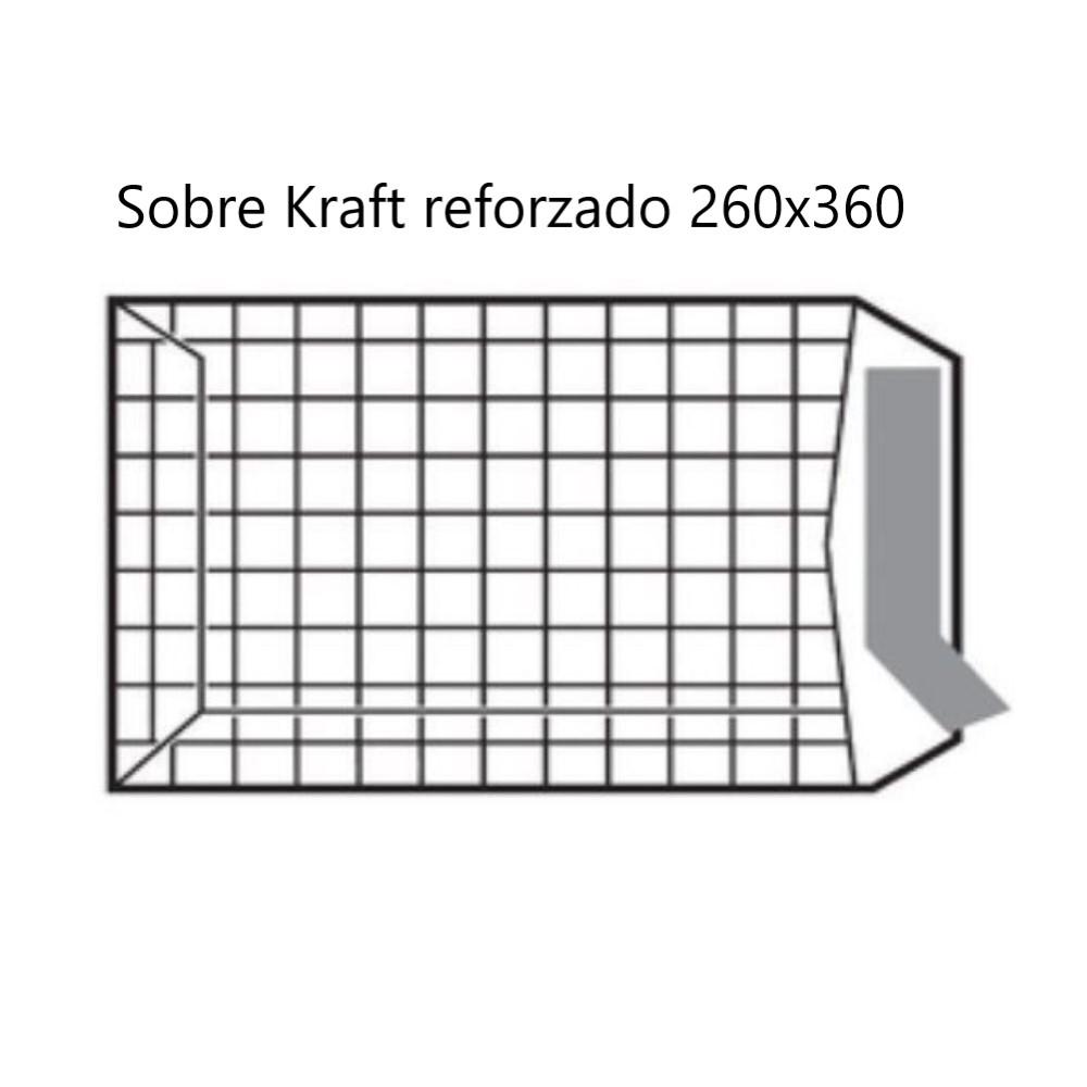 SOBRES KRAFT REFORZADO 260X360mm  120gr SAM
