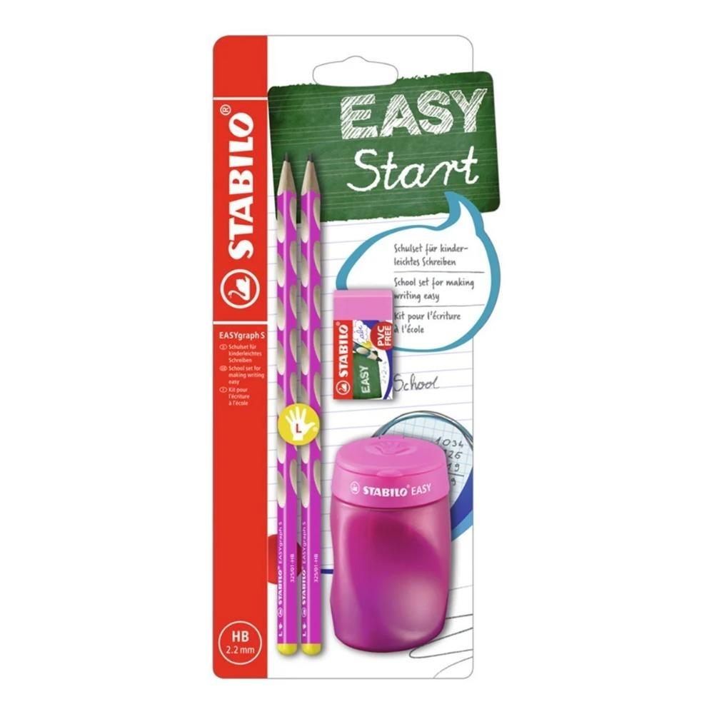 SET STABILO EASYGRAPH ROSA  ZURDOS