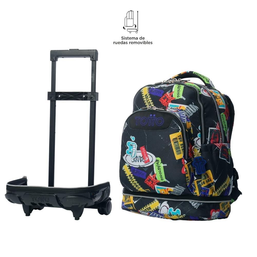 MOCHILA TOTTO RUEDAS DESMONTABLE TIZA 8C5