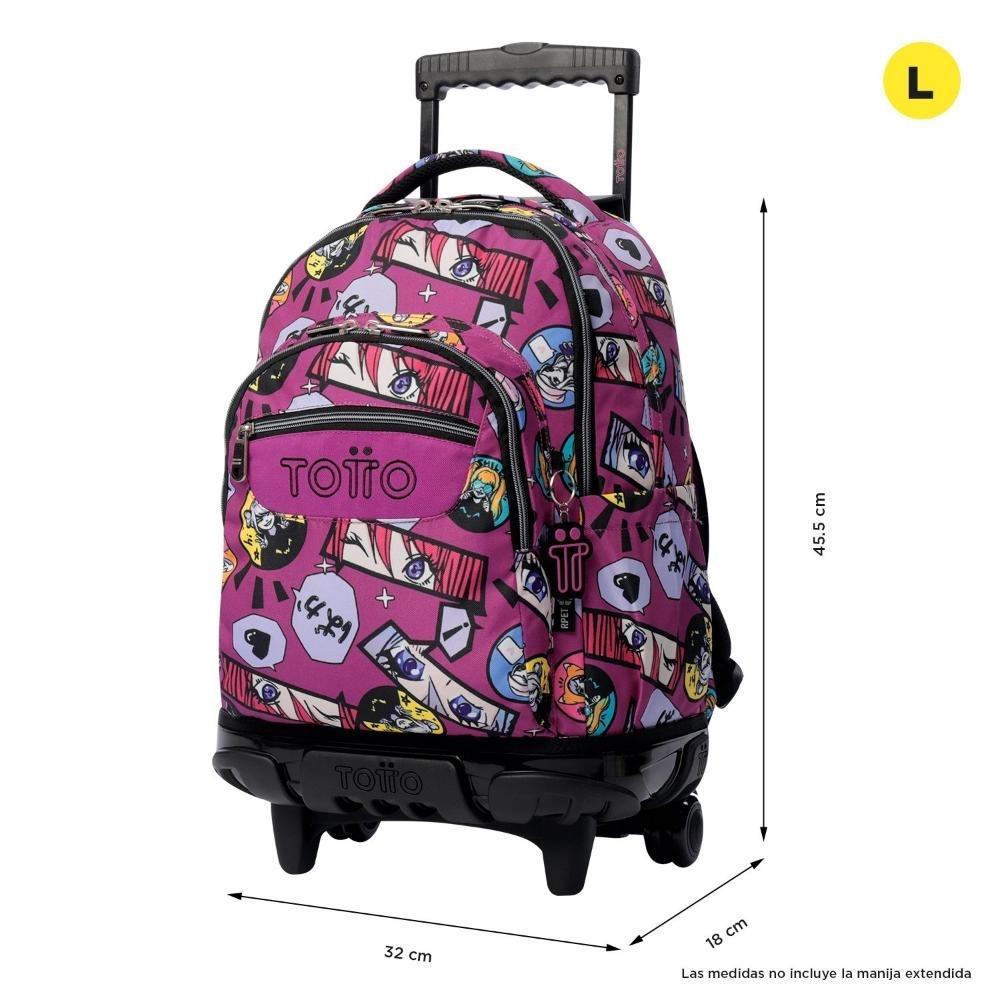 MOCHILA TOTTO RUEDAS RENGLONES 1KC