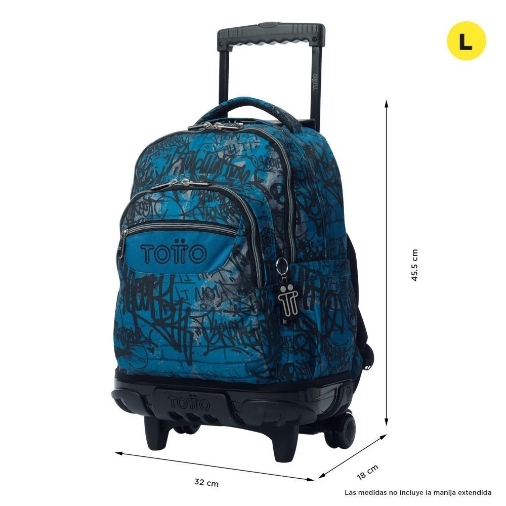 MOCHILA TOTTO RUEDAS RENGLONES 4EC
