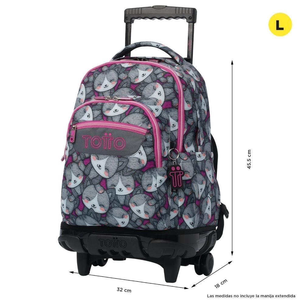 MOCHILA TOTTO RUEDAS RENGLONES 7YI