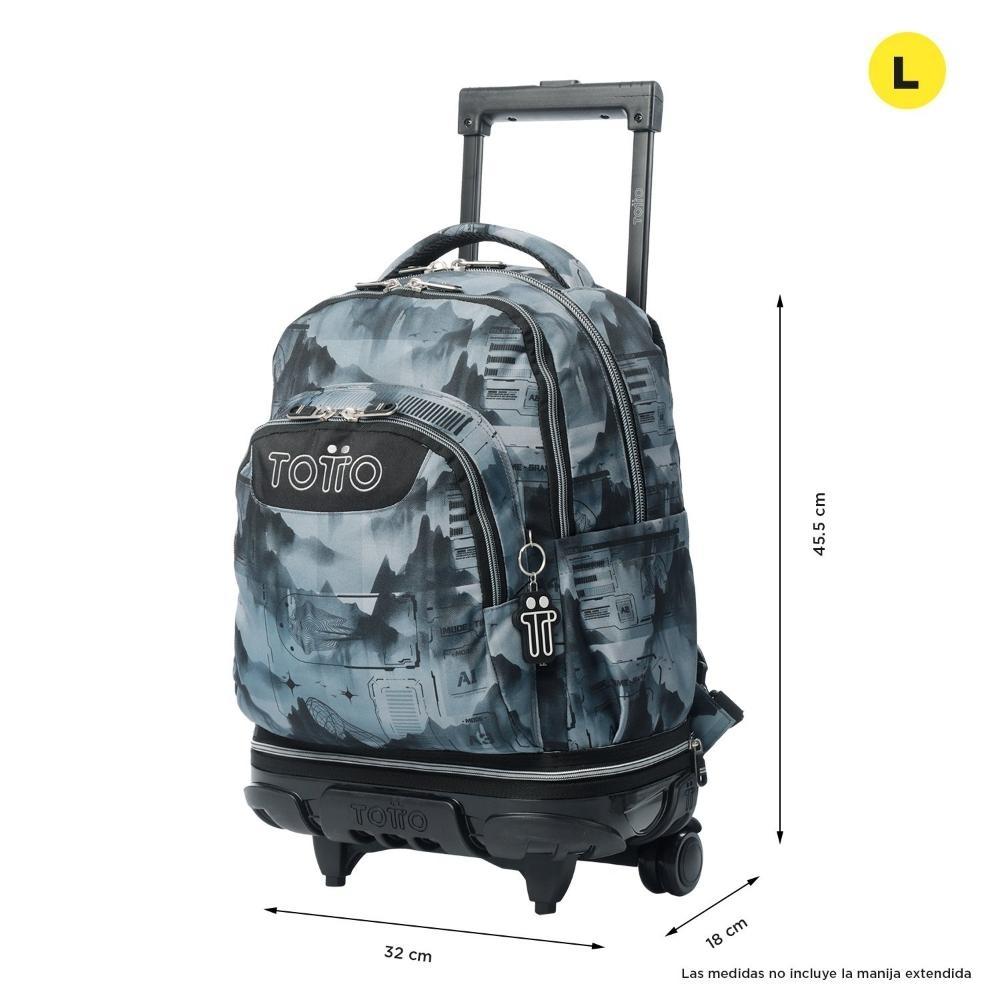 MOCHILA TOTTO RUEDAS RENGLONES 7YK