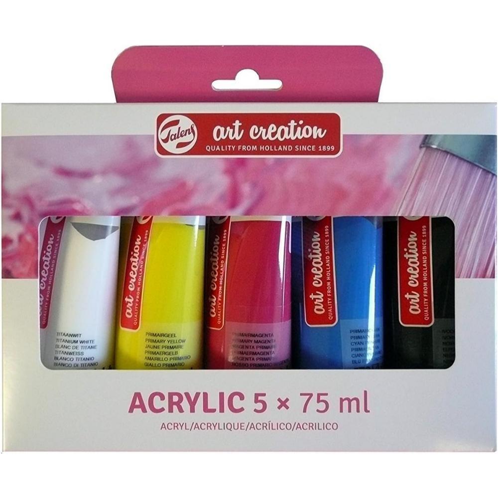 SET TUBOS ACRILICOS 5X75 ML. ART CREATION