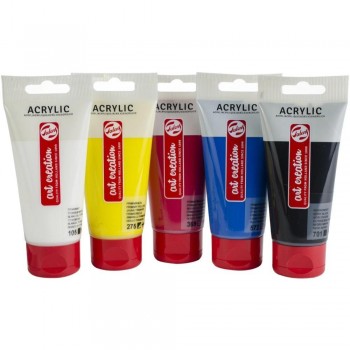 SET TUBOS ACRILICOS 5X75 ML. ART CREATION
