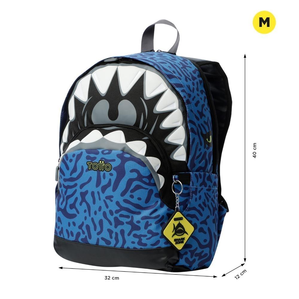 MOCHILA TOTTO SHARKY M 9JGM
