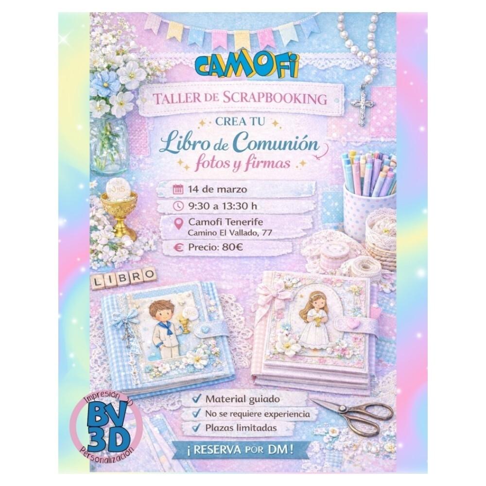 TALLER DE SCRAPBOOKING LIBRO DE FIRMAS DE COMUNIÓN TENERIFE