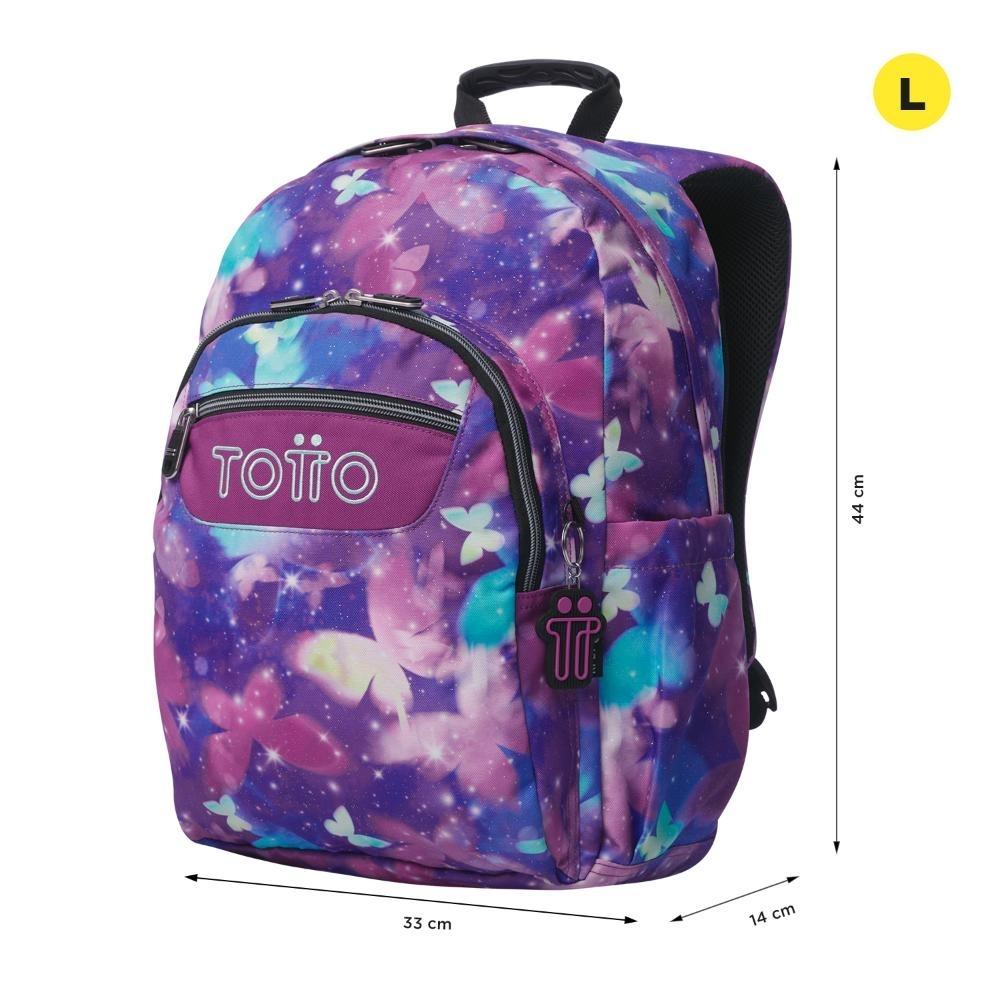 MOCHILA TOTTO ACUARELES GLITTER 5Q6