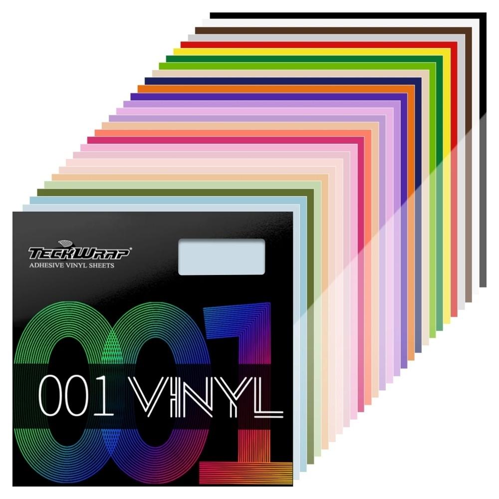 PACK 27 LAMINAS VINILO ADHESIVO GLOSSY 001G 30X30 TECKWRAP