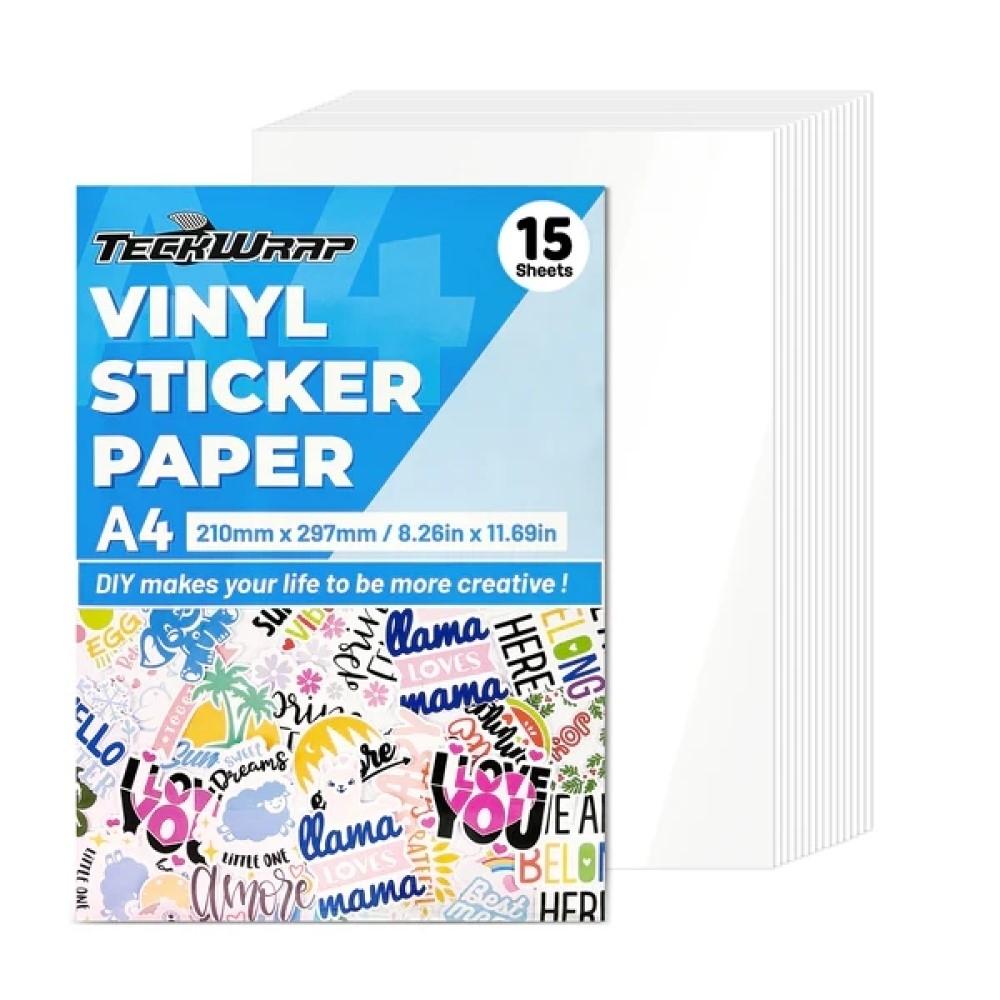 PACK 15 H. VINILO STICKER IMPRIMBLE ADHESIVO CROMADO ORO INKJET TECKWRAP