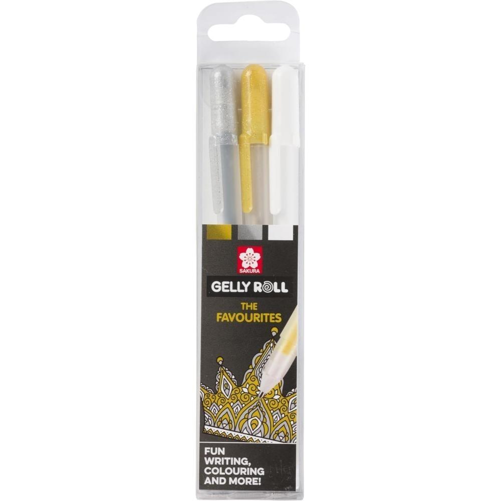 SET ROTULADOR GELLY ROLL METALLIC ORO-PLATA-BLANCO
