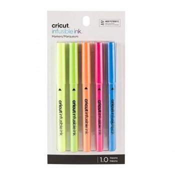 ROTULADORES INFUSIBLE INK CRICUT 5 UDS NEON 1MM