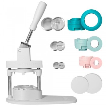 MAQUINA WE R MEMORY CREADORA BOTONES Y CHAPAS PACK ALL IN ONE BUTTON PRESS